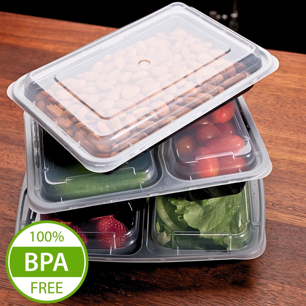Meal Prep Containers [30 pack] - Reusable Plastic Containers with